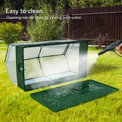 DINMO playpen waterproof floor close-up highlighting clean, leak-free design.