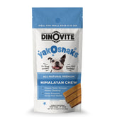 Dinovite YakoSnaks 3-count pack shot ideal for small dogs.