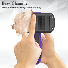 Dipoo brush stainless steel core highlights durability and deshedding power.