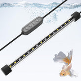 Dirvin 11in LED aquarium light front view showing slim profile for versatile tanks.