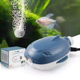 Dirvin 2W Silent air pump front view with whale design for quiet tank aeration.