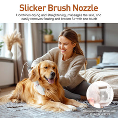 Discala dog dryer four-nozzles setup offers tailored grooming for different fur types.