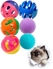 DIYUQISHI cat toy balls with jingles drive active play and curiosity