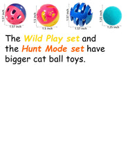 DIYUQISHI cat toy balls plush style; soft texture encourages gentle batting