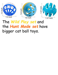 DIYUQISHI cat toy balls inner jingle closeup, stimulating kitten curiosity