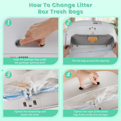 DJDUCK 65-liter litter space shows roomy area for cats up to 20 pounds.