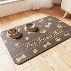 DK177 Pet Feeding Mat absorbent area keeps spills contained and floors dry.