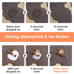 DK177 Pet Feeding Mat waterproof back showcases reliable leak protection.