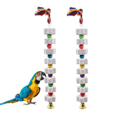 Dnoifne large bird chewing toy two-pack for parrots promotes safe chewing and boredom relief.