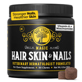 DocItchy medical-strength dog chews packaging highlights clinical-grade skin and nail support for dogs.