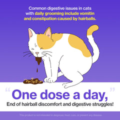 Doctor By Hairball Care chicken and duck flavor treats entice cats during grooming