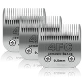 DODAER 3-pack 4FC blades close-up, precise grooming edge