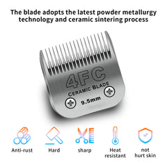 DODAER 4FC blade cut length 3/8 inch shown for even coat thinning