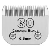 DODAER detachable clipper ceramic blade closeup shows sharp, heat-resistant trimming potential.