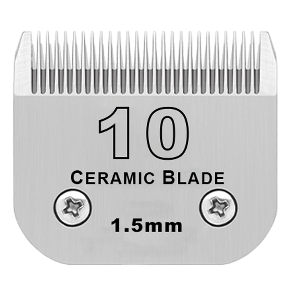 DODAER detachable clipper ceramic blade close-up showing precision edge for smoother trims