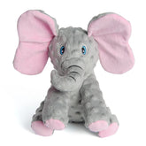 DODODOLA elephant-dog-toy plush finish supports gentle chewing and interactive play.