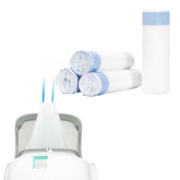 DOEL 60-count drawstring cat litter bags packaging on four-roll pack for long-term use.