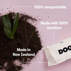 Close-up of DOG by Dr Lisa wipes showing non-toxic ingredients