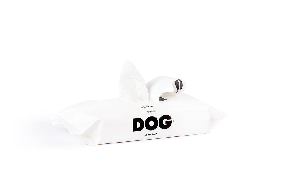 DOG by Dr Lisa wipes pack front for quick cleanups