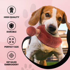Dog Diggin Designs Libation Station toy ears flop during play for cute moments