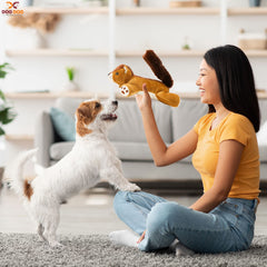 Dog Dog plush toy featuring durable double-layer fabric for lasting use