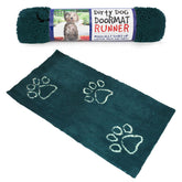 Dog Gone Smart Dirty Dog Doormat absorption closeup shows ultramicrofiber for muddy paws.