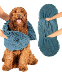 Dog Gone Smart Dirty Dog Shammy front view highlights plush microfiber for fast drying