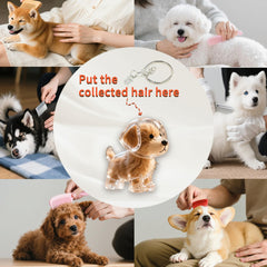 Dog Hair Keychain: secure snap closure keeps fur safe during everyday use.