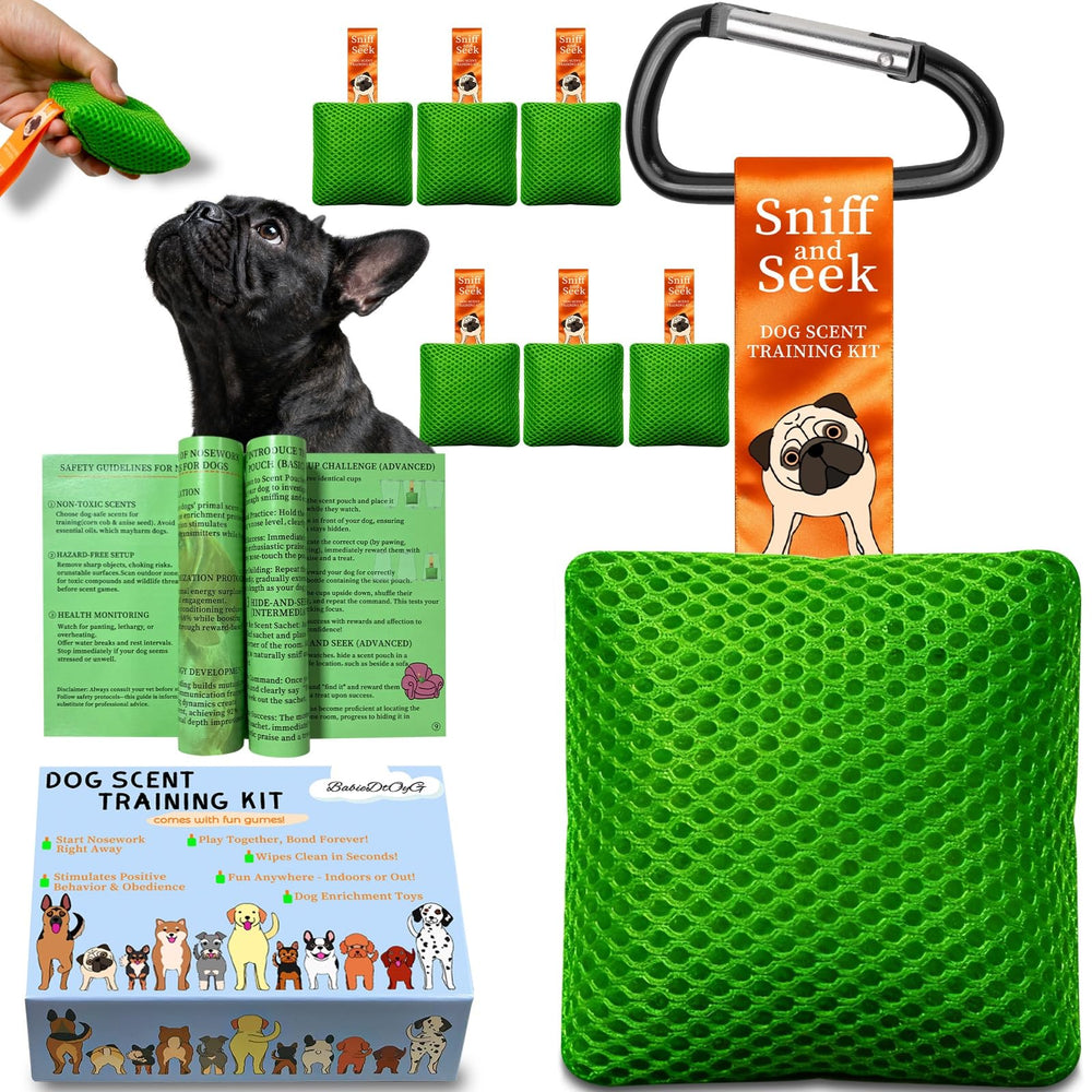 BabieDtOyG dog scent training kit green front view for mental enrichment