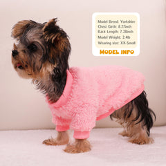 Dog Sweater medium chest measurement close-up guides precise, snug fit.