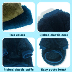 Dog sweater pair-pack with easy on off design for quick dressing