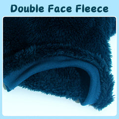 Dog-sweater XS close-up of soft plush fleece fabric