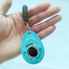 Dog Training Clicker 3-Pack packaging shows three color options