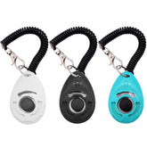Dog Training Clicker with Wrist Strap Black for crisp obedience cues