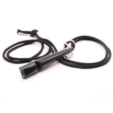 Dog Training Whistles with black lanyard for easy neck carry and quick recall.