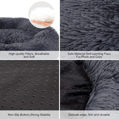 DogBaby donut bed anti-slip-bottom demonstrates stable placement on floors.