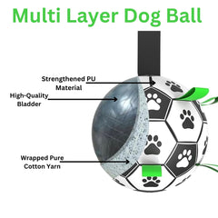 DogBall paw print design adds visibility and playful vibe during sessions.