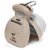 DogBuddy medium taupe pooper scooper for quick cleanup on walks