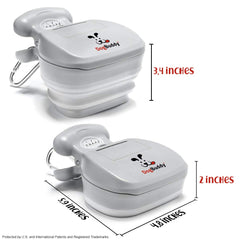 DogBuddy Pooper Scooper built-in bag attachment demonstrates convenience