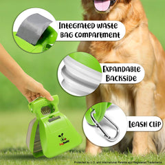 DogBuddy Pooper Scooper extendable backside adapts to sizes
