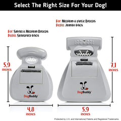DogBuddy Pooper Scooper leash clip attachment shows portability