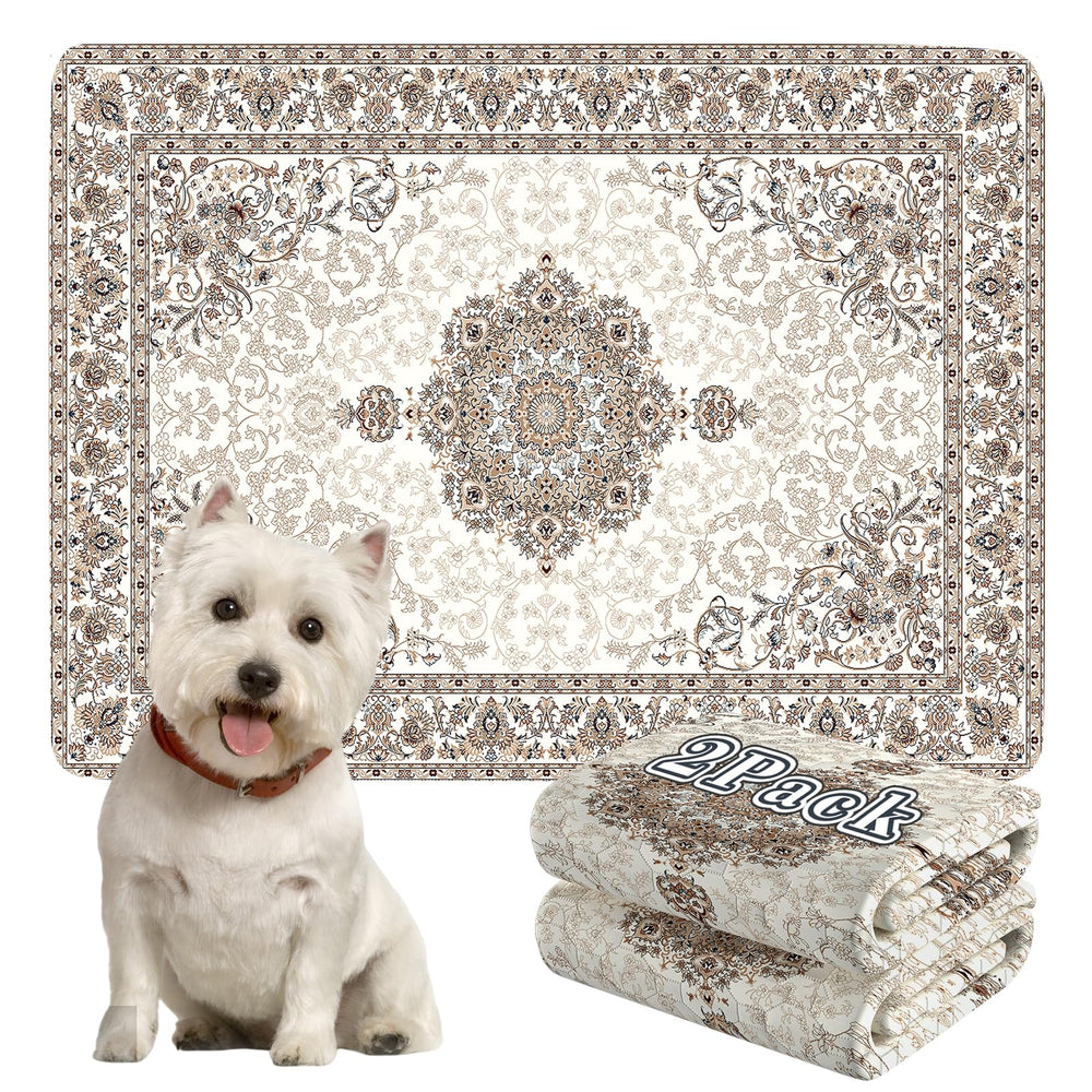 Dogcator washable pads 2-pack on display, reusable training solution for puppies.