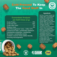 Doggie Dailies probiotics pumpkin chews taste-test shows dogs love the flavor