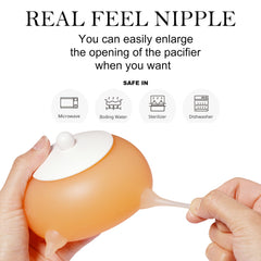 Doggiema biomimetic nipple soft highlights gentle latch during early feeding sessions