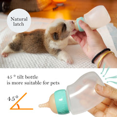 Doggiema Puppy Feeder Bottle includes syringe to precisely portion milk