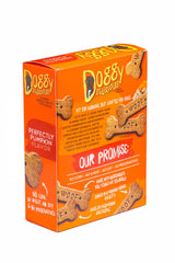 Doggy Delirious Crunchy Treats peanut butter and sweet potato, grain-free snacks and training rewards.