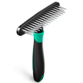 DOGI Deshedding Brush close-up with double-row pins for gentle grooming.