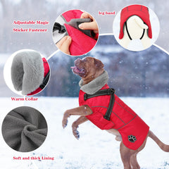 Doglay dog jacket adjustable-magic-stickers on neck and belly for easy fit