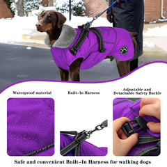 Doglay warm collar and soft lining for cold-weather comfort.