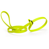 Dogline Biothane Slip Leash 7ft Yellow closeup — durable, odor-free walking.